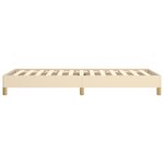 vidaXL Cadre de lit Crème 90x190 cm Tissu