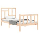 vidaXL Cadre de lit sans matelas 90x200 cm bois de pin massif
