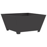 VidaXL Brasero Carré Noir 80x80x40 cm Acier