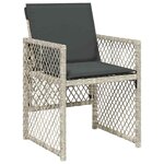 vidaXL Ensemble de salle à manger pour jardin 5 Pièces Gris clair