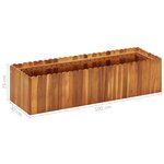 vidaXL Lit surélevé de jardin 100x30x25 cm Bois massif d'acacia