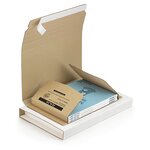 Etui postal carton brun avec fermeture adhésive raja standard 24x18 cm (lot de 25)