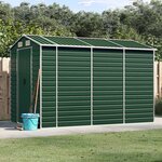 vidaXL Abri de jardin vert 191x300x198 cm acier galvanisé