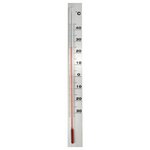 Nature Thermomètre mural d'extérieur Aluminium 3 8x0 6x37 cm