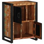 vidaXL Buffet multicolore 55x35x70 cm bois massif récupération