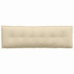 vidaXL Coussin de Dos Crème 160 x 19 x 50 cm tissu