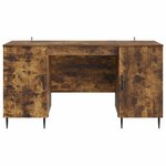 vidaXL Bureau Chêne fumé 142 5 x 50 x 75 cm Bois d'ingénierie