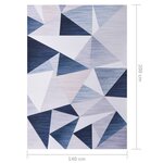 vidaXL Tapis imprimé Multicolore 140x200 cm Tissu