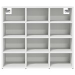 vidaXL Cabinet à chaussures Blanc 103x30x51 cm Bois d'ingénierie