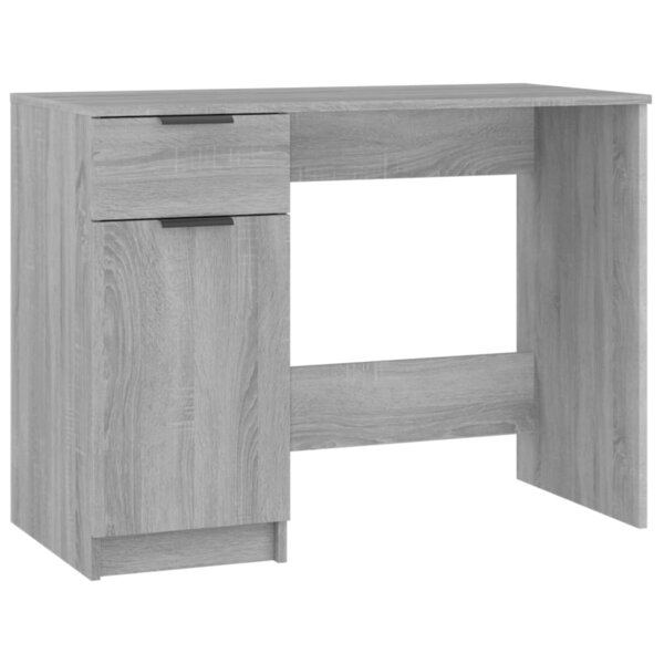 vidaXL Bureau Sonoma gris 100x50x75 cm Bois d'ingénierie