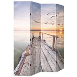 vidaXL Cloison de séparation pliable 160 x 170 cm Lac