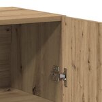 vidaXL Haut Armoire 2 Pièces chêne artisanal Bois d'ingénierie