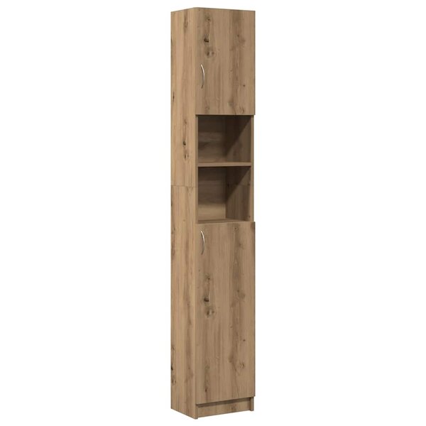 vidaXL Meuble de salle de bain Chêne artisanal 32x25 5x190 cm Bois d'ingénierie