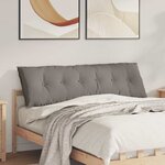 vidaXL Coussin de Dos Taupe 160 x 19 x 50 cm tissu