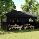 vidaXL Tente de fête 292 x 580 x 315 cm Noir Tissu Oxford