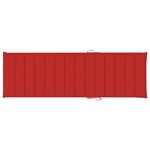 vidaXL Chaise longue de jardin avec table et coussin Pin imprégné
