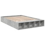 vidaXL Cadre de lit gris béton 160x200 cm bois d'ingénierie