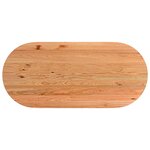 vidaXL Dessus de table 220x100x4 cm bois de chêne massif ovale