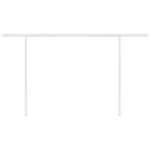 vidaXL Auvent automatique rétractable avec poteaux 4x3 5 m Anthracite