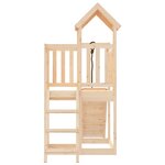vidaXL Maisonnette de jeu avec mur d'escalade bois massif de pin