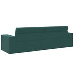 vidaXL Canapé-lit Vert foncé 245 x 78 x 77 cm tissu