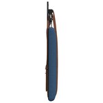 vidaXL Tête de lit suspendue Avec lumière LED Bleu PU antique