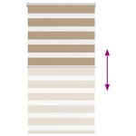 vidaXL Store zèbre marron sable largeur du tissu 80 9 cm polyester