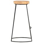 vidaXL Tabourets de bar lot de 2 bois d'acacia massif