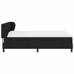 vidaXL Lit boxspring avec matelas avec matelas Noir 160 x 200 cm tissu