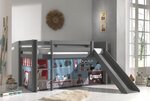 Rideau pour lit en hauteur en 4 parties Animalerie
