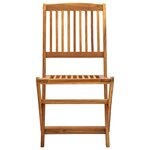 vidaXL Chaises pliables d'extérieur lot de 4 Bois d'acacia solide