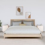 vidaXL Tables de chevet 2 Pièces Blanc 40x34x45 cm Bois de pin massif