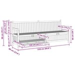 vidaXL Banc de Rangement de Jardin Marron 228 x 60 x 90 cm