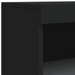 vidaXL Buffet avec lumières LED noir 60 5x37x100 cm