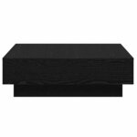 vidaXL Table basse Chêne noir 90 x 90 x 28 cm Bois d'ingénierie
