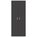 vidaXL Armoire de rangement 2 Pièces Noir 80 x 40 x 200 cm Acier