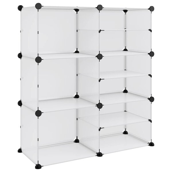 vidaXL Étagère à chaussures Transparent 84x31 5x93 cm PP