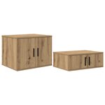 Meuble de rangement vidaXL en chêne  118x41x40 cm  en bois aggloméré