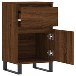 vidaXL Buffets 2 Pièces chêne marron 40x35x70 cm bois d'ingénierie