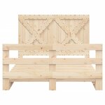 vidaXL Cadre de lit avec tête de lit 140x200 cm bois de pin massif