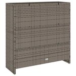 vidaXL Armoire de rangement avec stockage Gris 100 x 36 x 102 cm Rotin