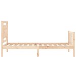 vidaXL Cadre de lit sans matelas bois de pin massif