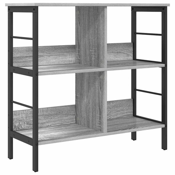 vidaXL Étagère Gris Sonoma 82 x 32 x 79 cm Bois d'ingénierie