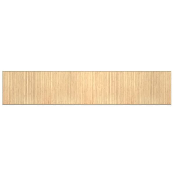 vidaXL Tapis rectangulaire naturel clair 80x400 cm bambou
