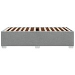 vidaXL Cadre de lit Gris clair 90x200 cm Tissu