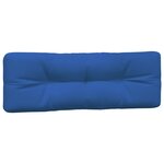 vidaXL Coussins de palette lot de 2 bleu royal tissu