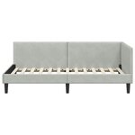 vidaXL Cadre de lit d'angle Autre Gris clair 80 x 200 cm
