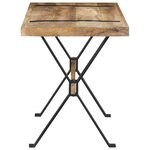 vidaXL Table à manger 120x60x76 cm bois de manguier brut