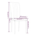 vidaXL Chaises à manger lot de 4 Gris clair Velours