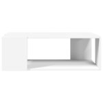 vidaXL Table basse blanc 89 5x48x30 cm bois d’ingénierie